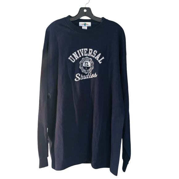 Universal Studios Long Sleeve Top Shirt Blue Mens XXL 100% Cotton - Picture 1 of 8